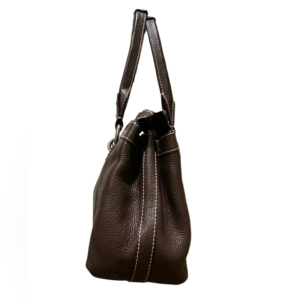 COACH PENELOPY PEBBLED LEATHER Dark Chocolate Shoulder Bag EUC 14 X 9X4X7 - Picture 11 of 16